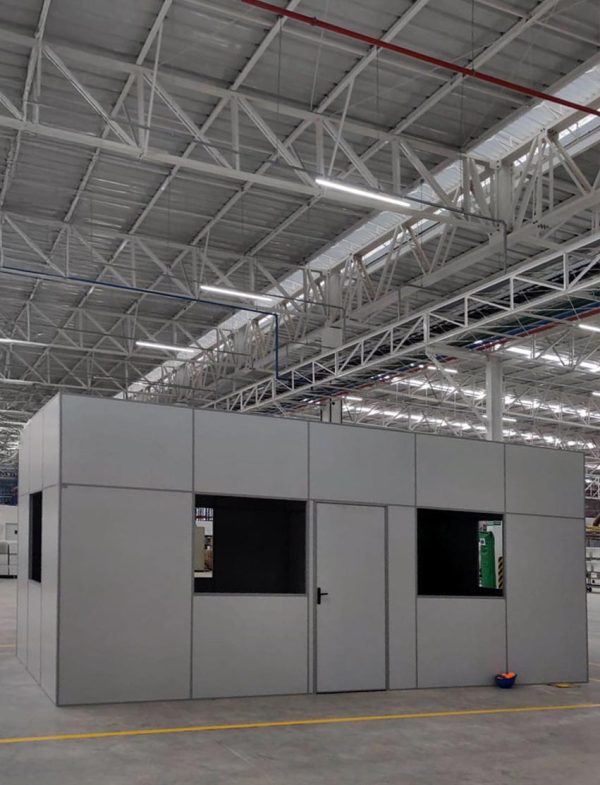 Divisória Eucatex Cristal com Cinza - Imagem 2