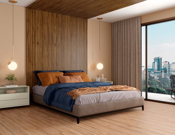 Painel Ripado Noce Ouro